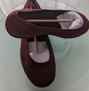 Addition Elle, wine colored, ballet flat style slip ons.